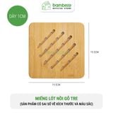 Miếng lót nồi gỗ tre BAMBOOO ECO cách nhiệt chống trầy mặt bàn