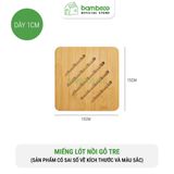 Miếng lót nồi gỗ tre BAMBOOO ECO cách nhiệt chống trầy mặt bàn