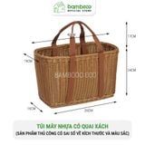 Túi Đựng Đồ Hoa Quả Đi Chợ, Đi Biển, Dã Ngoại BAMBOOO ECO Giỏ Có Quai Xách Chịu Lực - Chịu Nước