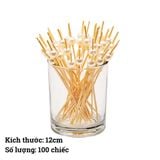 Tăm xiên tre đa năng BAMBOOO ECO trang trí cocktail, hoa quả
