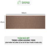 Thảm bếp 2024 sợi dệt thấm nước nhanh BAMBOOO ECO thảm trải sàn nhà bếp chống trơn trượt bằng cao su
