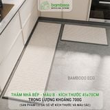 Thảm bếp 2024 sợi dệt thấm nước nhanh BAMBOOO ECO thảm trải sàn nhà bếp chống trơn trượt bằng cao su