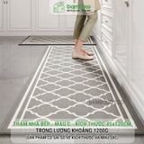 Thảm bếp 2024 sợi dệt thấm nước nhanh BAMBOOO ECO thảm trải sàn nhà bếp chống trơn trượt bằng cao su