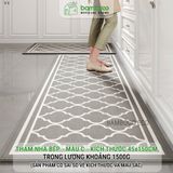 Thảm bếp 2024 sợi dệt thấm nước nhanh BAMBOOO ECO thảm trải sàn nhà bếp chống trơn trượt bằng cao su