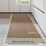 Thảm bếp 2024 sợi dệt thấm nước nhanh BAMBOOO ECO thảm trải sàn nhà bếp chống trơn trượt bằng cao su