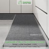 Thảm bếp 2024 sợi dệt thấm nước nhanh BAMBOOO ECO thảm trải sàn nhà bếp chống trơn trượt bằng cao su