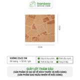 Giấy Thấm Dầu Kiểu Mỹ Set 50 Tờ BAMBOOO ECO Lót Cho Đồ Ăn Chiên Rán, Đồ Nướng , Bánh Mì Chống Dầu Mỡ