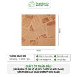 Giấy Thấm Dầu Kiểu Mỹ Set 50 Tờ BAMBOOO ECO Lót Cho Đồ Ăn Chiên Rán, Đồ Nướng , Bánh Mì Chống Dầu Mỡ