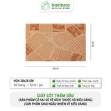 Giấy Thấm Dầu Kiểu Mỹ Set 50 Tờ BAMBOOO ECO Lót Cho Đồ Ăn Chiên Rán, Đồ Nướng , Bánh Mì Chống Dầu Mỡ
