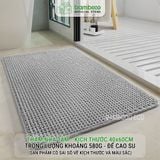 Thảm Phòng Tắm Nhung Cao Cấp BAMBOOO ECO Siêu Thấm Hút , Dày Dặn Nhiều Lớp , Đế Cao Su Chống Trượt
