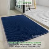Thảm Phòng Tắm Nhung Cao Cấp BAMBOOO ECO Siêu Thấm Hút , Dày Dặn Nhiều Lớp , Đế Cao Su Chống Trượt