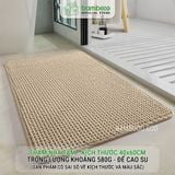 Thảm Phòng Tắm Nhung Cao Cấp BAMBOOO ECO Siêu Thấm Hút , Dày Dặn Nhiều Lớp , Đế Cao Su Chống Trượt