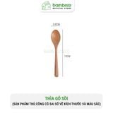 Thìa dĩa gỗ cafe màu tự nhiên BAMBOOO ECO dùng trong nhà hàng gia đình thân thiện môi trường