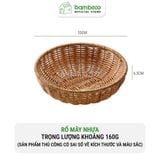 Rổ Nhựa Giả Mây BAMBOOO ECO Giúp Sắp Xếp Thực Phẩm Tươi Sống Giữ Cho Không Gian Bếp Gọn Gàng