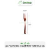 Thìa dĩa gỗ cafe màu tự nhiên BAMBOOO ECO dùng trong nhà hàng gia đình thân thiện môi trường