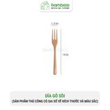Thìa dĩa gỗ cafe màu tự nhiên BAMBOOO ECO dùng trong nhà hàng gia đình thân thiện môi trường