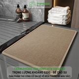 Thảm Phòng Tắm Nhung Cao Cấp BAMBOOO ECO Siêu Thấm Hút , Dày Dặn Nhiều Lớp , Đế Cao Su Chống Trượt