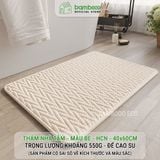 Thảm Phòng Tắm Nhung Cao Cấp BAMBOOO ECO Siêu Thấm Hút , Dày Dặn Nhiều Lớp , Đế Cao Su Chống Trượt