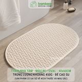 Thảm Phòng Tắm Nhung Cao Cấp BAMBOOO ECO Siêu Thấm Hút , Dày Dặn Nhiều Lớp , Đế Cao Su Chống Trượt