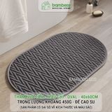 Thảm Phòng Tắm Nhung Cao Cấp BAMBOOO ECO Siêu Thấm Hút , Dày Dặn Nhiều Lớp , Đế Cao Su Chống Trượt