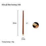 Đũa gỗ Hương bọc đồng phong cách Nhật Bản BAMBOOO ECO an toàn vệ sinh, sử dụng cho gia đình, nhà hàng, khách sạn