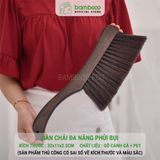 Bàn Chải Phủi Bụi Cán Gỗ BAMBOOO ECO Làm Sạch Bụi Trên Sofa, Giường, Tủ