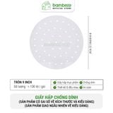 Xửng hấp tre đa năng BAMBOOO ECO lồng hấp bánh bao, dimsum có nắp, dùng trong nhà hàng, khách sạn