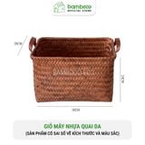 Giỏ đựng quần áo bẩn đan thủ công cao cấp BAMBOOO ECO đựng sách, đồ chơi, đồ cá nhân