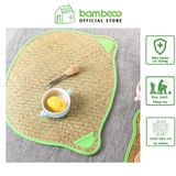 Table Mat Miếng lót bàn ăn cói hình gấu - lót bàn ăn mây tre - The bamboo