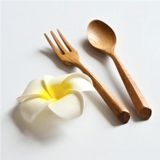 Thìa dĩa gỗ cafe màu tự nhiên BAMBOOO ECO dùng trong nhà hàng gia đình thân thiện môi trường