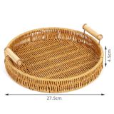 Khay đan tay thủ công Việt Nam BAMBOO HOME đựng bánh kẹo hoa quả, đồ khô, mĩ phẩm trong khách sạn, nhà hàng, phòng khách