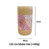 Cốc hũ tre khảm trai cao cấp BAMBOO HOME quà tặng hàng Việt Nam cho khách hàng cá nhân doanh nghiệp bạn bè thân yêu