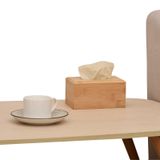 Hộp đựng giấy ăn bằng gỗ tre BAMBOO HOME để khăn ăn hình chữ nhật, hình vuông cho nhà hàng, khách sạn, nhà riêng
