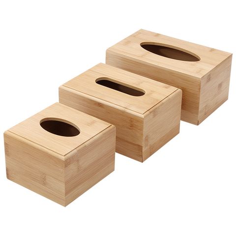 Hộp đựng giấy ăn bằng gỗ tre BAMBOO HOME để khăn ăn hình chữ nhật, hình vuông cho nhà hàng, khách sạn, nhà riêng