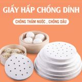 Giấy nến cho nồi chiên không dầu BAMBOO HOME 100 tờ giấy nến đục lỗ an toàn sức khỏe mẫu mới 2022