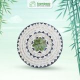 Tấm Lót Bàn Ăn Placemat khảm trai BAMBOOO ECO Sang Trọng Bắt Mắt Phong Cách Bắc Âu Dùng Trong Nhà Hàng Khách Sạn Cao Cấp