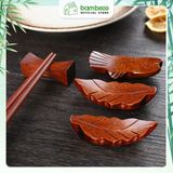 Gác đũa gỗ trang trí BAMBOOO ECO an toàn vệ sinh, sử dụng cho gia đình, nhà hàng