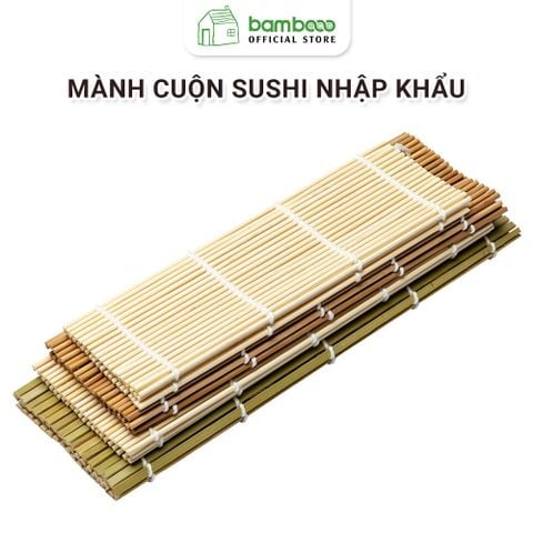 Mành Tre Cuộn Cơm BAMBOOO ECO Dụng CụCuộn Kimbap Dùng Trong Nhà Bếp Gia Đình Nhà Hàng