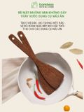 Muỗng gỗ tre nấu ăn chịu nhiệt BAMBOOO ECO nhiều kích thước dùng trong nhà bếp