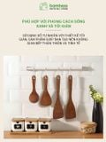 Muỗng gỗ tre nấu ăn chịu nhiệt BAMBOOO ECO nhiều kích thước dùng trong nhà bếp