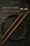 Đũa gỗ kháng khuẩn BAMBOOO ECO nhiều kích thước dùng xào nấu, ăn lẩu