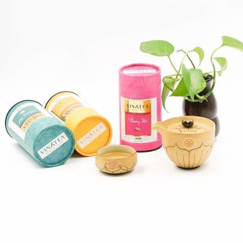 Bộ Trà Hương Việt (3 Lon Giấy)