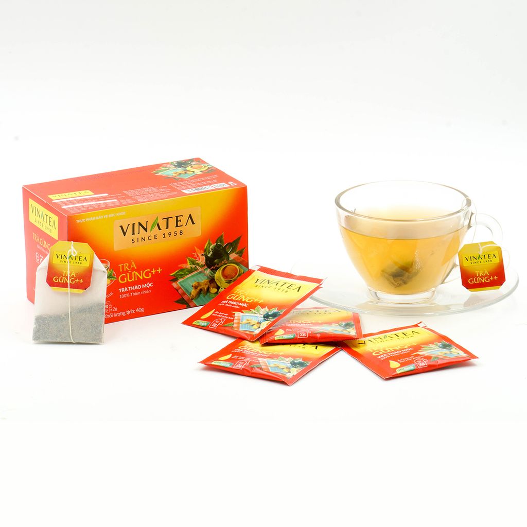 Trà Vinatea Gừng ++ Túi Lọc 40g