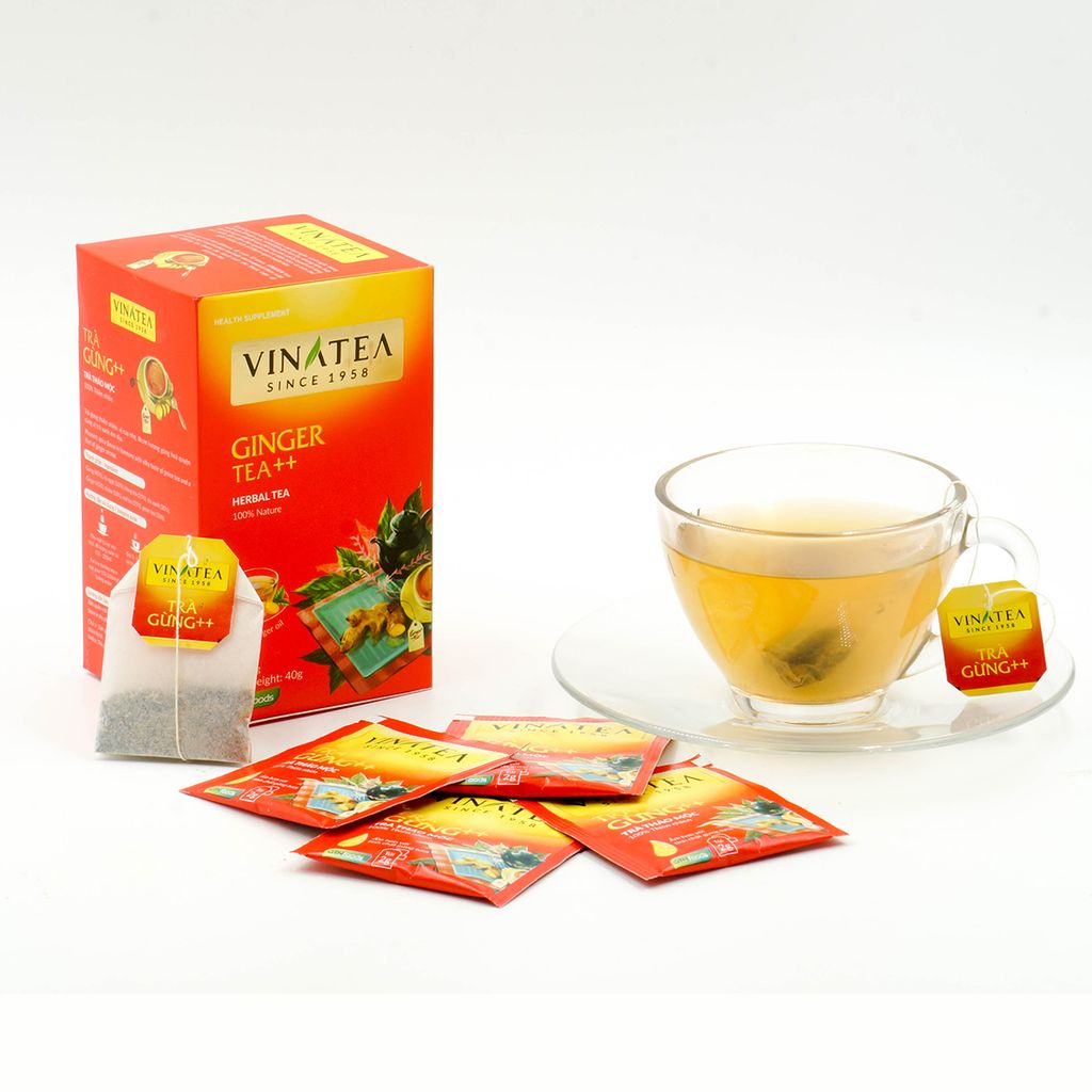 Trà Vinatea Gừng ++ Túi Lọc 40g