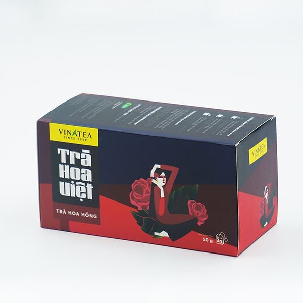 Trà Vinatea Hoa Việt Hoa Hồng Túi lọc 50 g