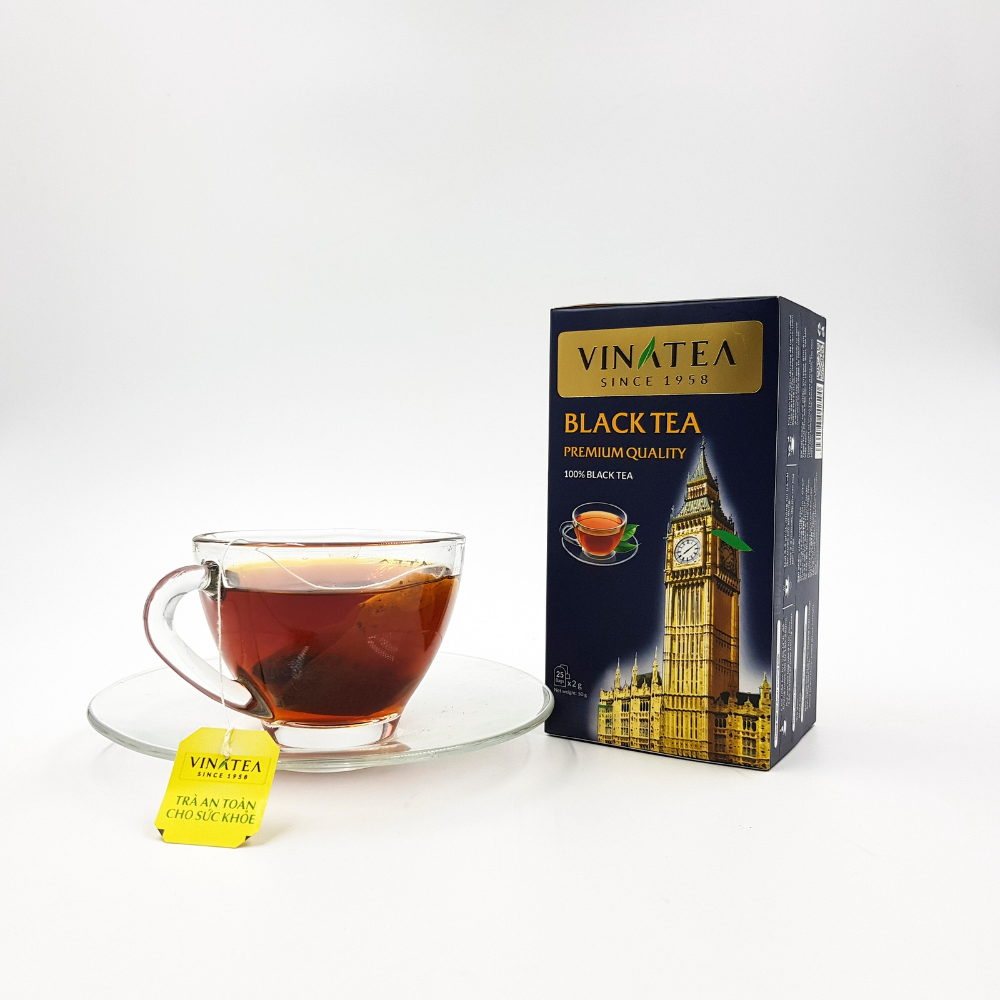 Trà Vinatea Đen Hảo Hạng Túi Lọc 50 g