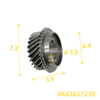 Bánh răng số 3 Kia 1T4 - 26R dày MB 0K43A17230