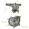Bơm nước Kia 1T4 - K165 - 4Z000 cao 70 251004Z000