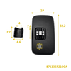 Gương chiếu hậu trên HD EX8 GLT thiếu LH 876135P210CA