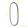 Dây curoa tổng HD Tucson 4PK834 9771329700